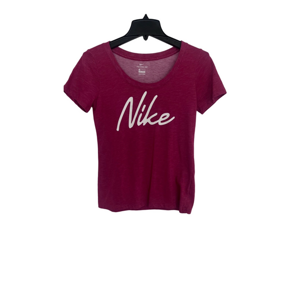 Nike Dri-FIT Tee in Berry Pink – XS (Fits S/M) - Picture 1 of 4